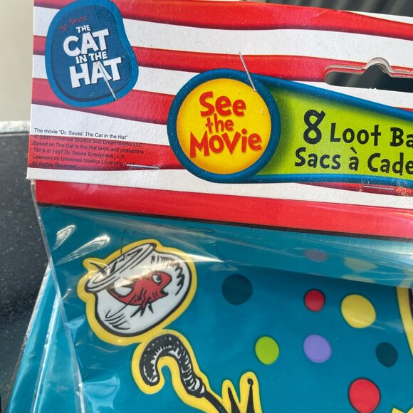 Dr Seuss Cat in the Hat Party Lot Hat Bags Mcdonalds Max Dog Headbands - Picture 6 of 6